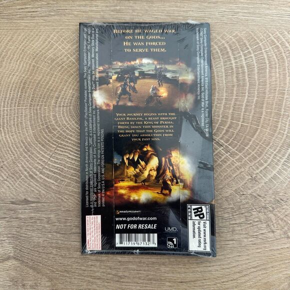God of War Chains of Olympus ( Sony PSP ) Battle Of Attica Demo Disc * Sealed* - Picture 2 of 2